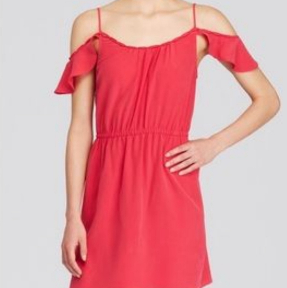 Joie 100% silk fuchsia mini dress